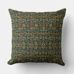 William Morris Millefluers Vintage Floral Pattern  Cushion