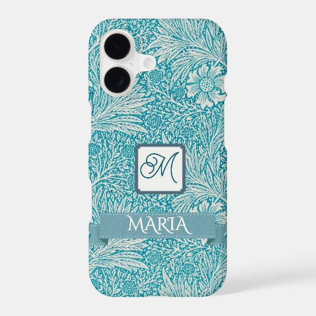 William Morris Monogram Case-Mate iPhone Case (Back)