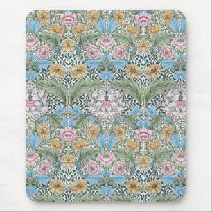 William Morris Myrtle Floral Chintz Pattern Mouse Mat