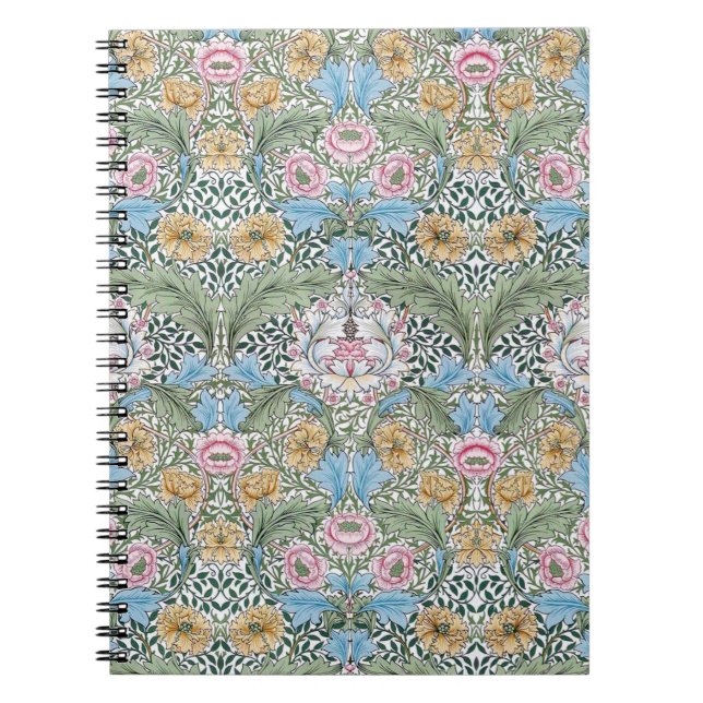 William Morris Myrtle Floral Pattern Notebook (Front)