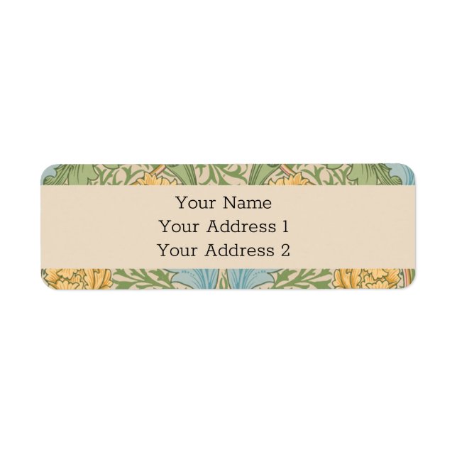 William Morris Myrtle Flower Floral Botanical (Front)