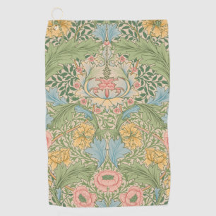 William Morris Myrtle Flower Floral Botanical Golf Towel