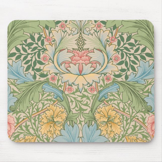 William Morris Myrtle Flower Floral Botanical Mouse Mat (Front)