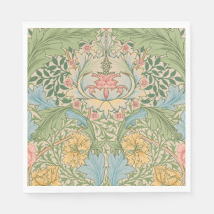 William Morris Myrtle Flower Floral Botanical Napkin