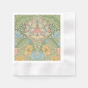 William Morris Myrtle Flower Floral Botanical Napkin