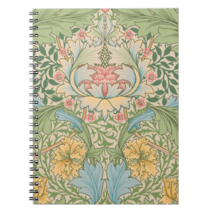 William Morris Myrtle Flower Floral Botanical Notebook