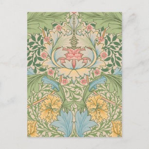 William Morris Myrtle Flower Floral Botanical Postcard