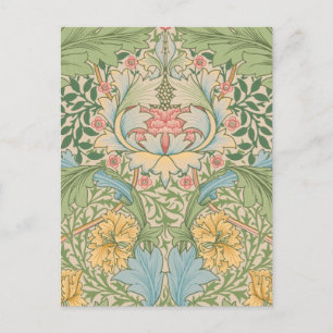 William Morris Myrtle Flower Floral Botanical Postcard