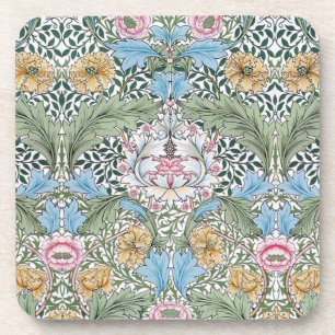 William Morris Myrtle Pattern Cork Coaster Set