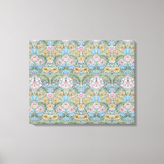 William Morris Myrtle Pattern Wrapped Canvas