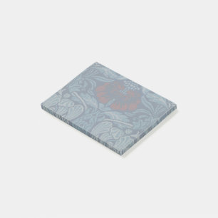 William Morris Navy Blue Tulip Rose Wallpaper Post-it Notes