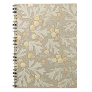 William Morris Oak and Acorn Spiral Notebook
