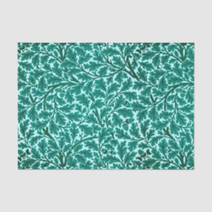 William Morris Oak Leaves, Turquoise & Aqua Tissue Paper