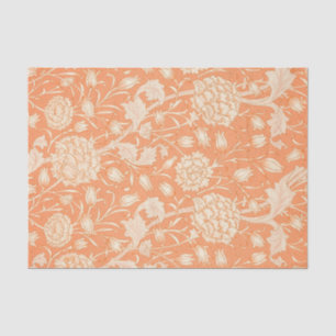 William Morris ORANGE FLORAL Tissue Paper