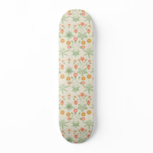 William Morris Orange, Pink & Green Daisy Pattern