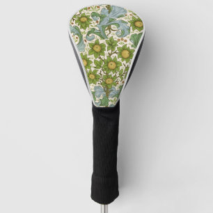 William Morris Orchard Green Floral Art Golf Head Cover