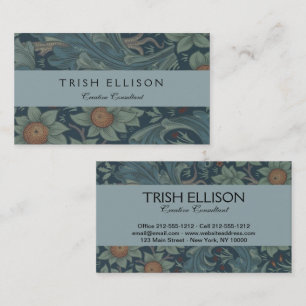 William Morris Orchard Pattern Art Business Card