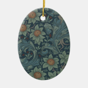 William Morris Orchard Pattern Art Ceramic Tree Decoration