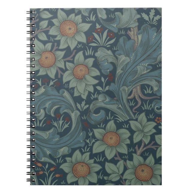 William Morris Orchard Pattern Art Notebook (Front)