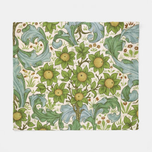 William Morris' Orchard Pattern Art Nouveau Fleece Blanket