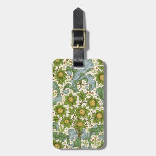 William Morris' Orchard Pattern Art Nouveau Luggage Tag
