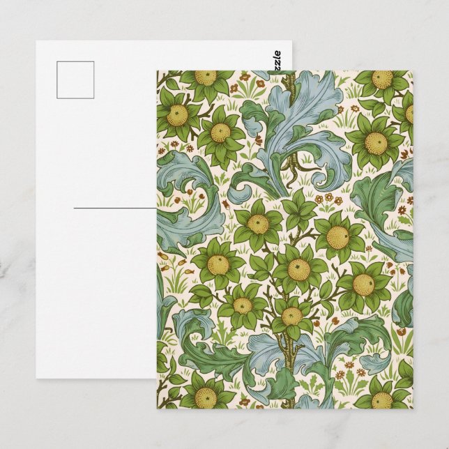 William Morris' Orchard Pattern Art Nouveau Postcard (Front/Back)