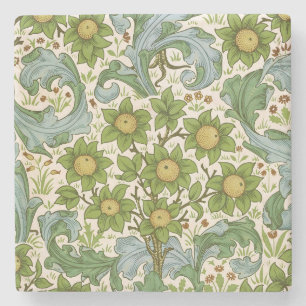 William Morris' Orchard Pattern Art Nouveau Stone Coaster