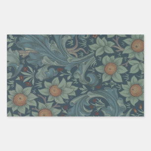 William Morris Orchard Pattern Art Rectangular Sticker