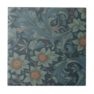 William Morris Orchard Pattern Art Tile