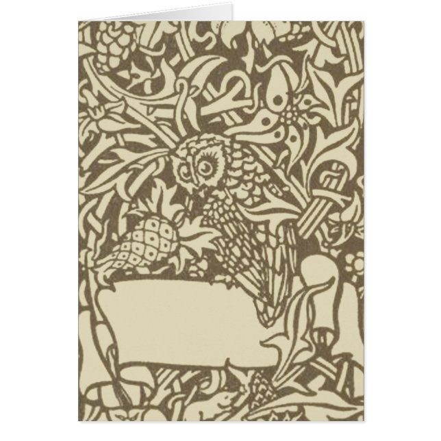 William Morris Owl Floral Vintage Design (Front)