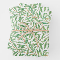 William Morris Pastel Green Willow Leaf Branches