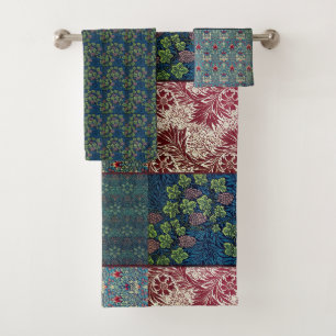 William Morris Patch Art Nouveau    Bath Towel Set