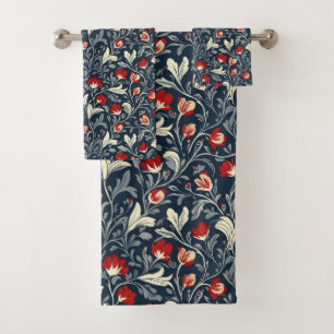 William Morris Pattern  Bath Towel Set