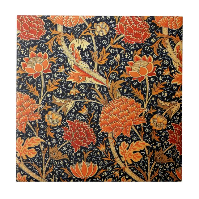 William Morris Pattern - Cray Tile (Front)