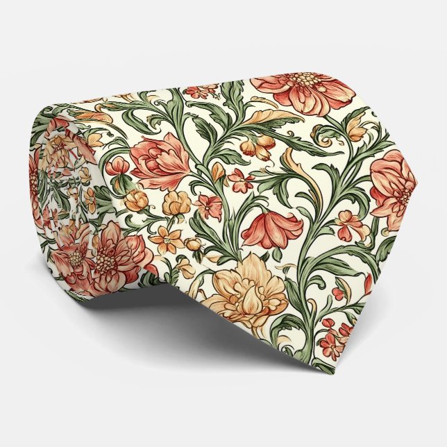 William Morris Pattern Tie (Rolled)