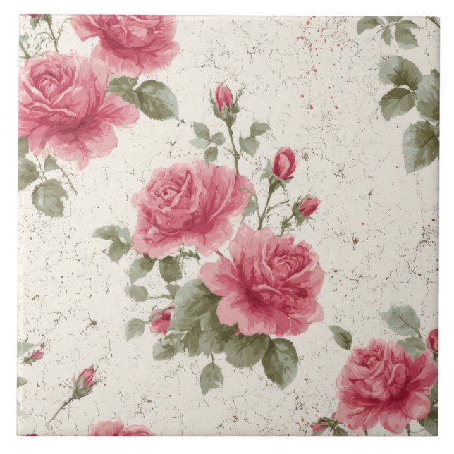 William Morris Pattern Tile (Front)
