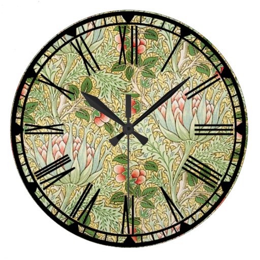Image of William Morris Pattern Wall Clock