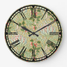 William Morris Pattern Wall Clock
