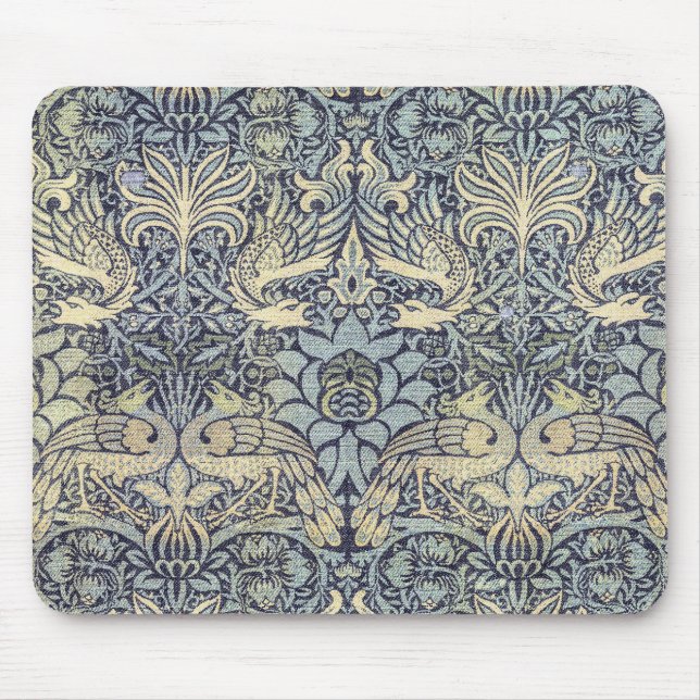 William Morris Peacock and Dragon Mouse Mat (Front)