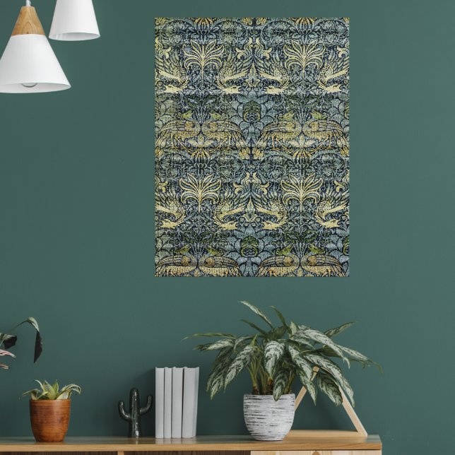 William Morris Peacock and Dragon Poster (Living Room 1)