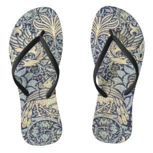 William Morris Peacock and Dragon Vintage Flip Flops