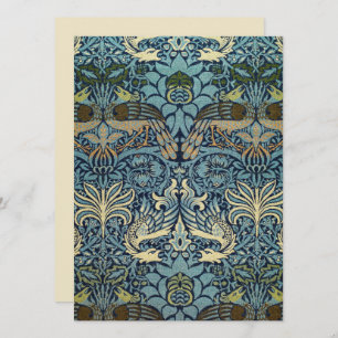 William Morris Peacock and Dragon Woven Design