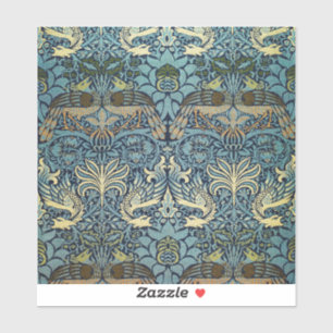 William Morris Peacock and Dragon Woven Design