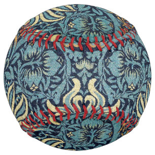 William Morris Peacock and Dragon Woven Design Softball