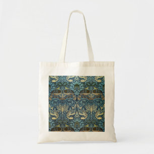 William Morris Peacock and Dragon Woven Design Tote Bag