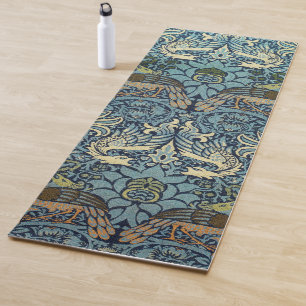 William Morris Peacock and Dragon Woven Design Yoga Mat