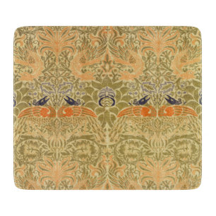 William Morris Peacock & Dragon Arts & Crafts Cutting Board