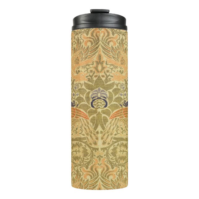 William Morris Peacock & Dragon Arts & Crafts Thermal Tumbler (Front)