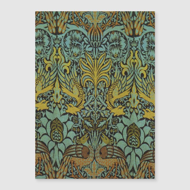 William Morris Peacock Dragon Wallpaper  (Front)