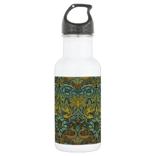 William Morris Peacock Dragon Wallpaper  532 Ml Water Bottle